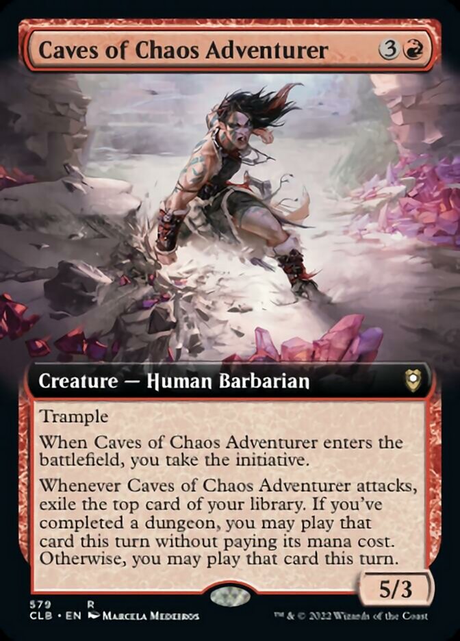 Caves of Chaos Adventurer (Extended Art) [Commander Legends: Battle for Baldur's Gate] 