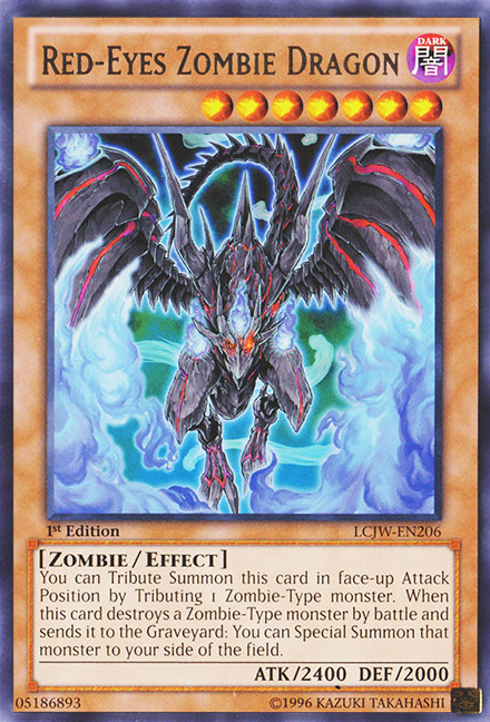 Red-Eyes Zombie Dragon [LCJW-EN206] Rare 