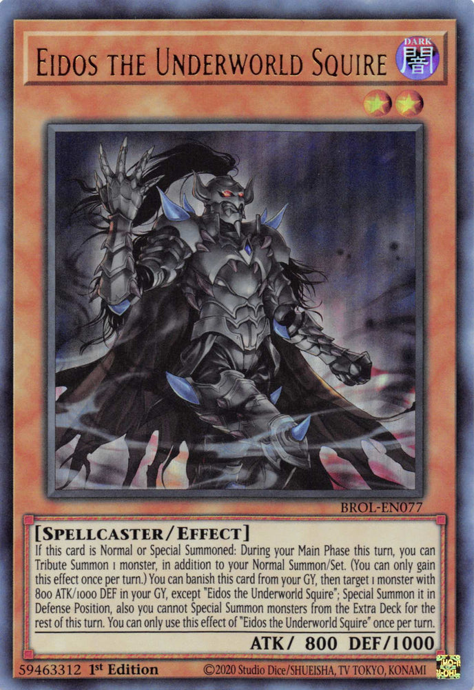 Eidos the Underworld Squire [BROL-EN077] Ultra Rare 