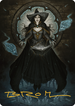 Tasha, the Witch Queen Art Card (76) (Gold-Stamped Signature) [Commander Legends: Battle for Baldur's Gate Art Series] 