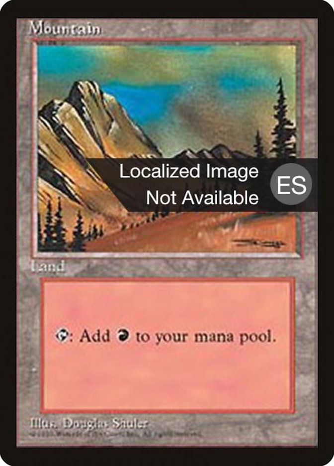 Mountain (C) [Fourth Edition (Foreign Black Border)] 