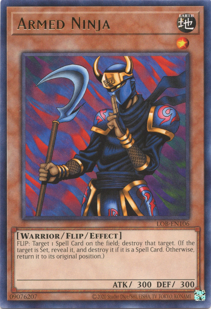 Armed Ninja (25th Anniversary) [LOB-EN106] Rare 