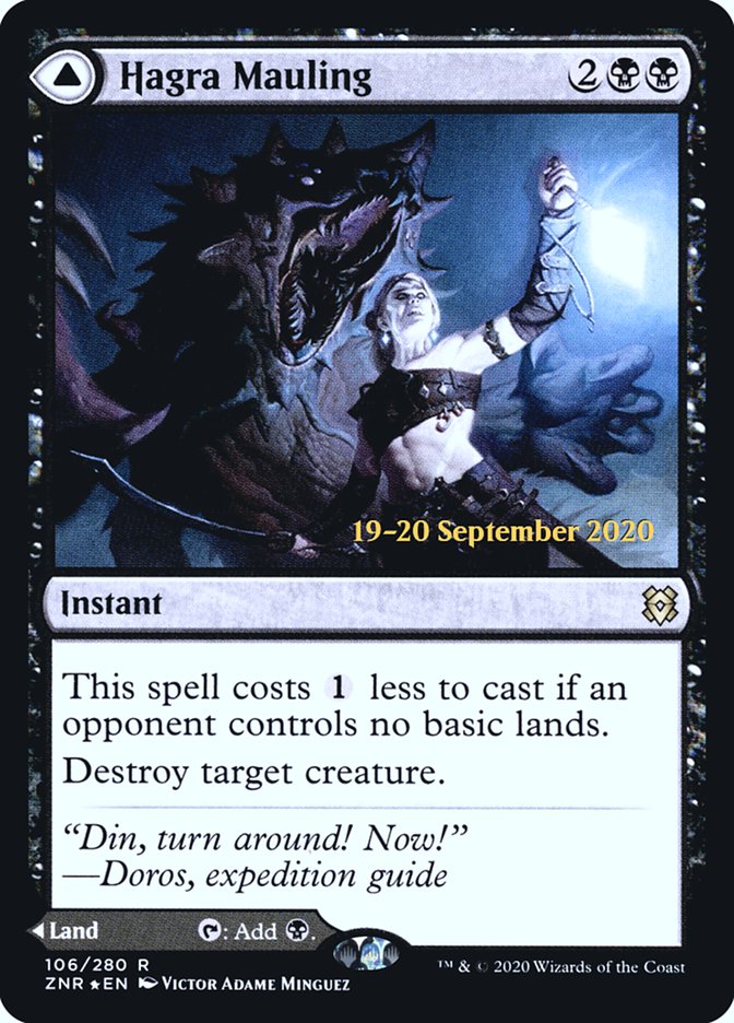 Hagra Mauling // Hagra Broodpit [Zendikar Rising Prerelease Promos] 