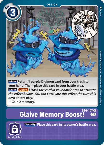 Glaive Memory Boost! [BT6-107] [Double Diamond]