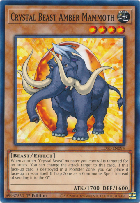 Crystal Beast Amber Mammoth [LDS1-EN094] Common 