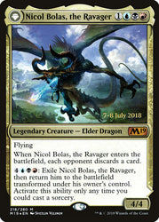 Nicol Bolas, the Ravager // Nicol Bolas, the Arisen [Core Set 2019 Prerelease Promos] 