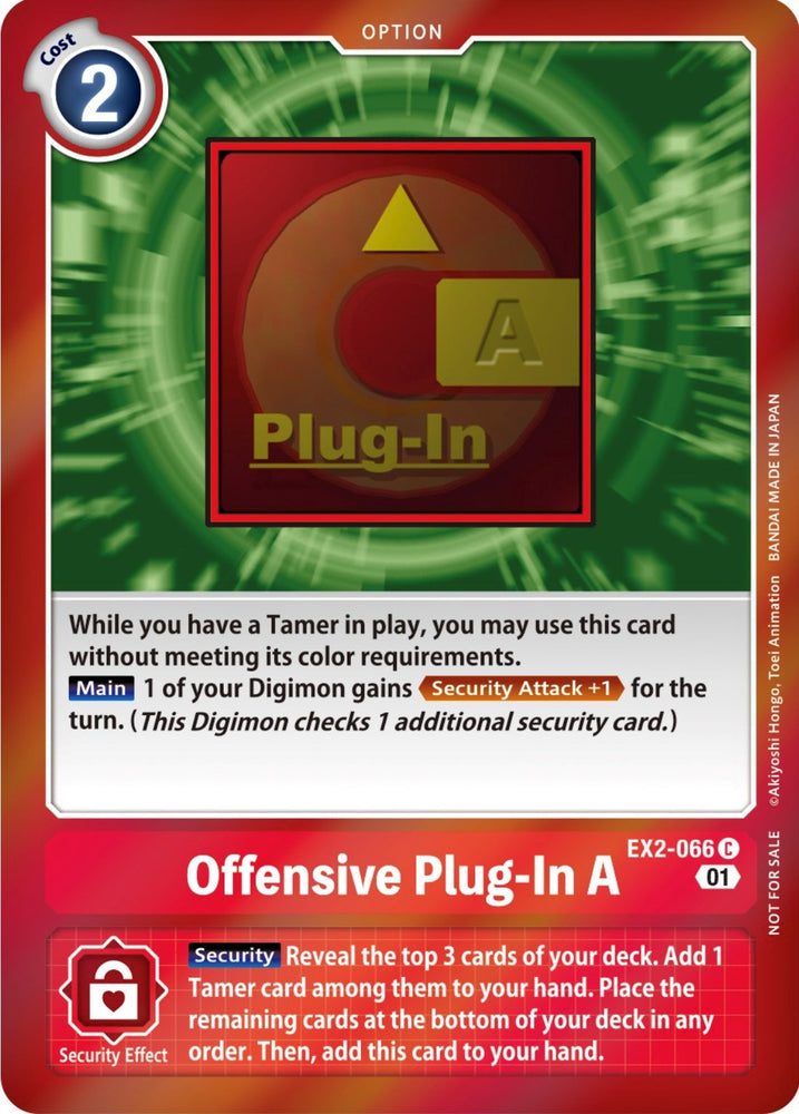 Offensive Plug-In A [EX2-066] (Event Pack 4) [Digital Hazard Promos] 