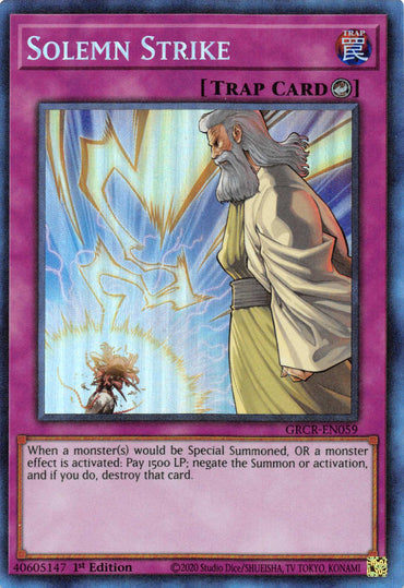 Solemn Strike [GRCR-EN059] Collector's Rare 