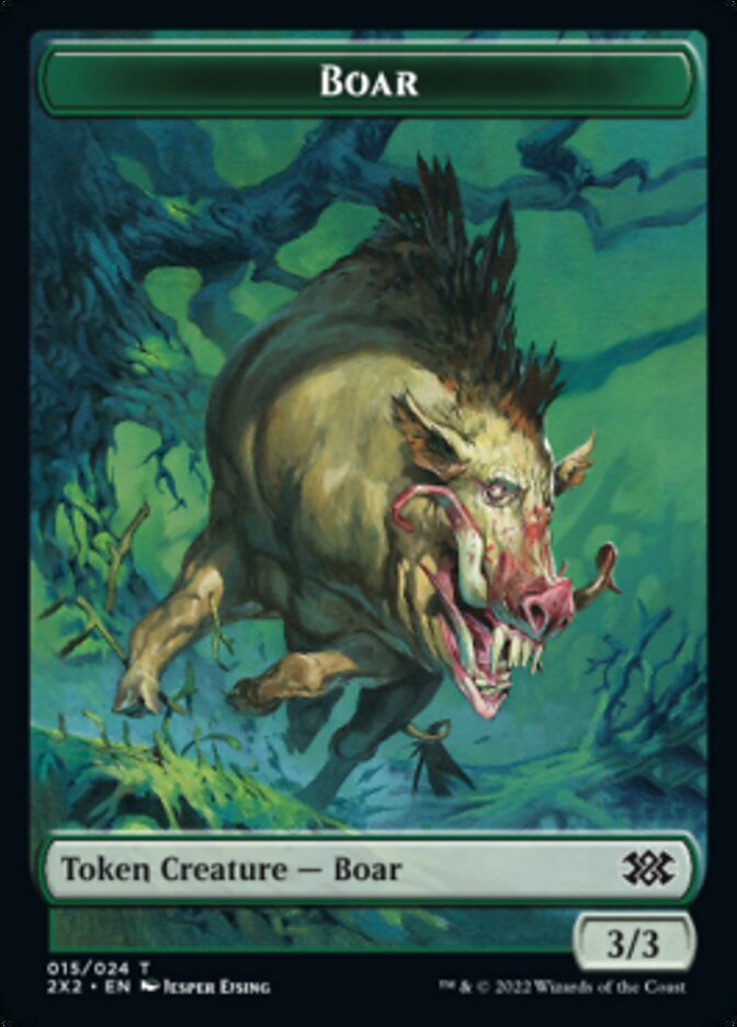 Boar // Eldrazi Scion Double-Sided Token [Double Masters 2022 Tokens] 