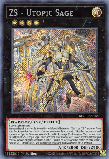 ZS - Utopic Sage [BROL-EN058] Secret Rare 