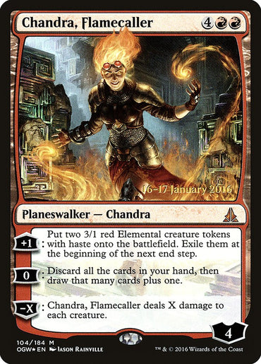 Chandra, Flamecaller [Oath of the Gatewatch Prerelease Promos] 