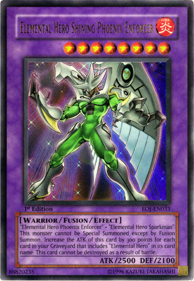Elemental Hero Shining Phoenix Enforcer [EOJ-EN033] Ultra Rare 