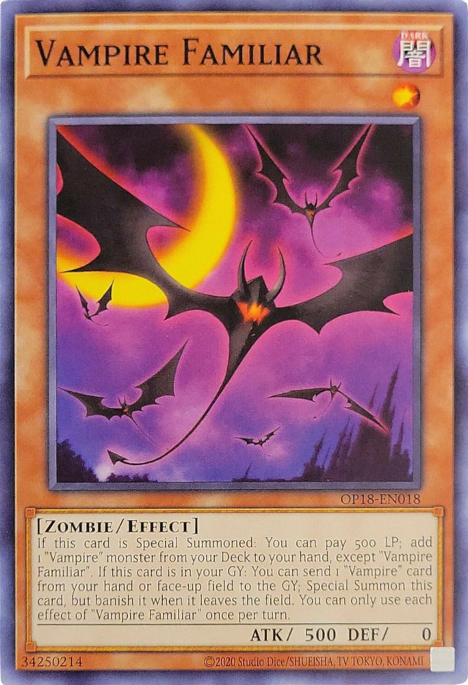 Vampire Familiar [OP18-EN018] Common 