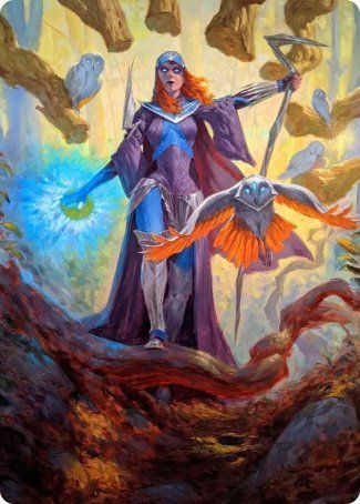 Kasmina, Enigma Sage Art Card [Strixhaven: School of Mages Art Series] 