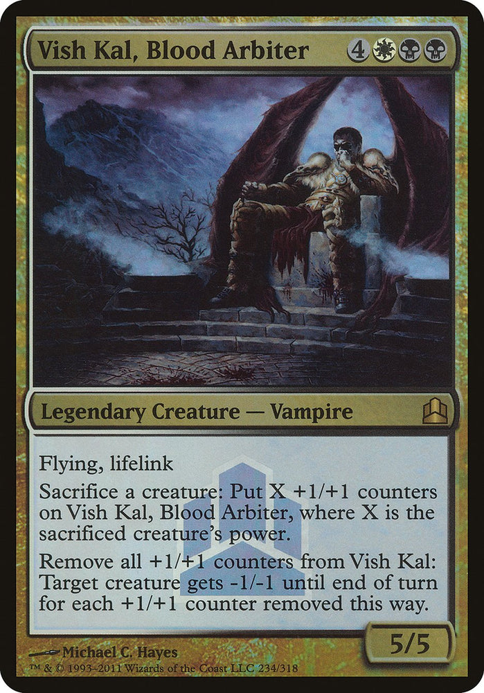 Vish Kal, Blood Arbiter (Launch) (Oversized) [Commander 2011 Oversized] 