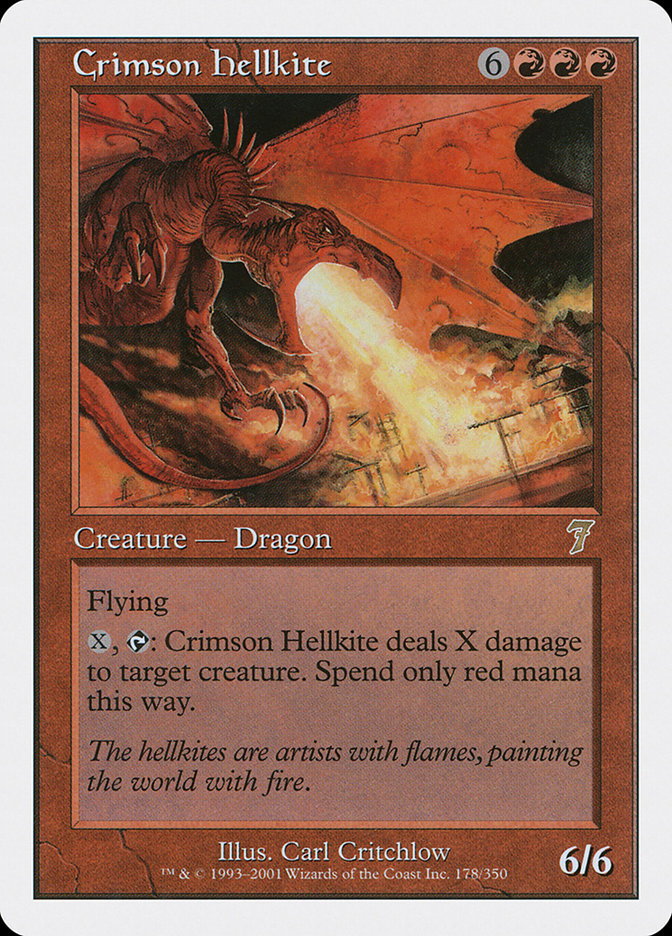 Crimson Hellkite [Seventh Edition] 