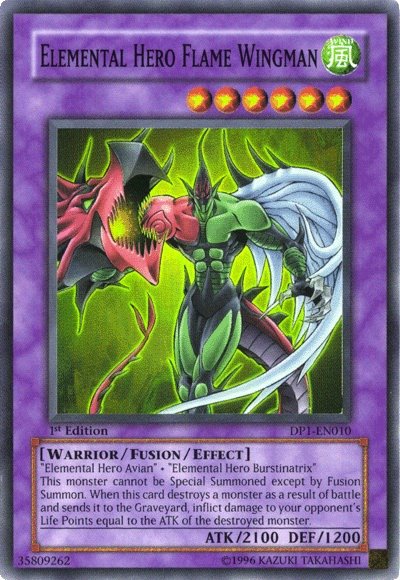 Elemental Hero Flame Wingman [DP1-EN010] Super Rare 