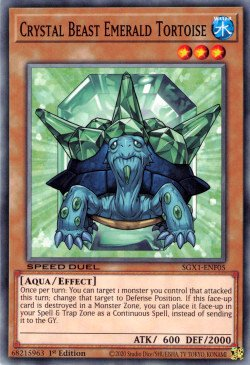 Crystal Beast Emerald Tortoise [SGX1-ENF05] Common 