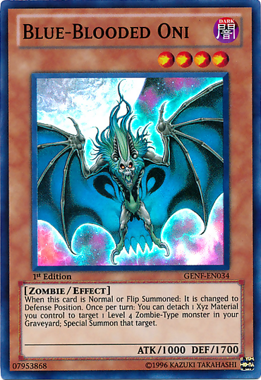 Blue-Blooded Oni [GENF-EN034] Super Rare 