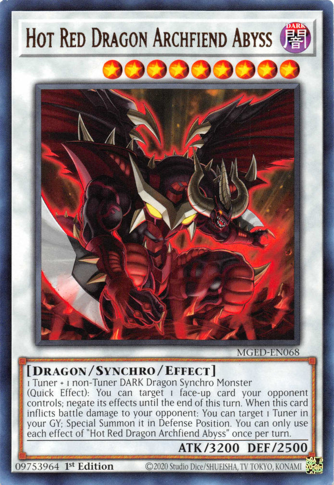 Hot Red Dragon Archfiend Abyss [MGED-EN068] Rare 