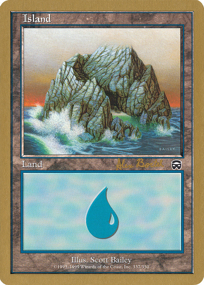 Island (ab337a) (Alex Borteh) [World Championship Decks 2001] 