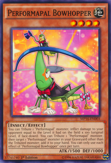 Performapal Bowhopper [MP16-EN003] Common 