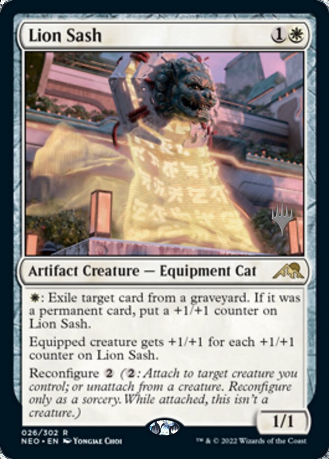 Lion Sash (Promo Pack) [Kamigawa: Neon Dynasty Promos] 