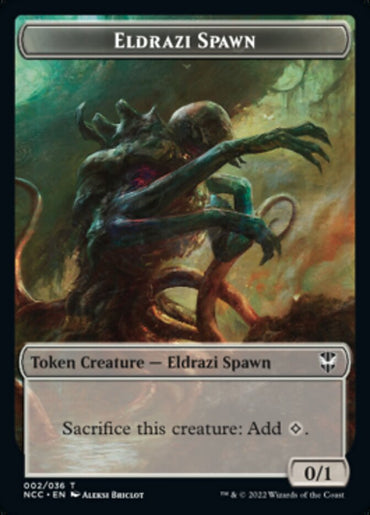 Eldrazi Spawn // Human Double-Sided Token [Streets of New Capenna Commander Tokens] 
