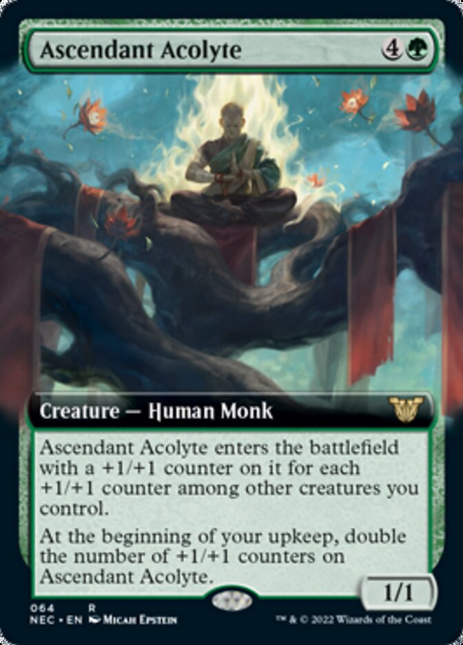 Ascendant Acolyte (Extended Art) [Kamigawa: Neon Dynasty Commander] 