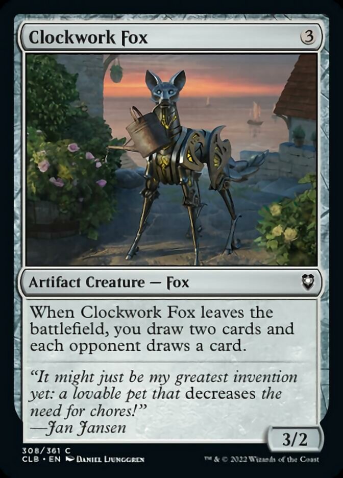 Clockwork Fox [Commander Legends: Battle for Baldur's Gate] 