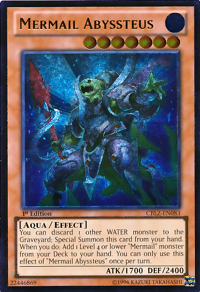 Mermail Abyssteus [CBLZ-EN083] Ultimate Rare 