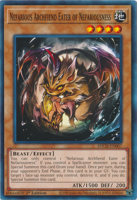 Nefarious Archfiend Eater of Nefariousness [SDCH-EN007] Common 