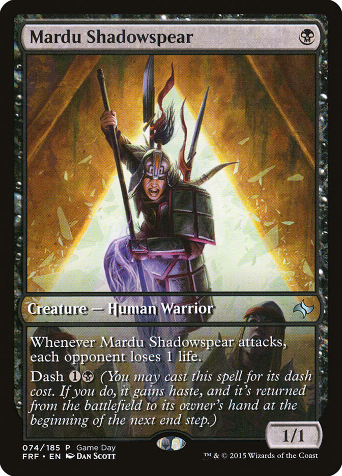 Mardu Shadowspear (Game Day) [Fate Reforged Promos]