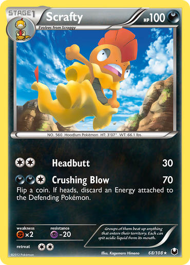 Scrafty (68/108) [Black & White: Dark Explorers]