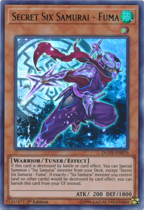 Secret Six Samurai - Fuma [DUOV-EN070] Ultra Rare 