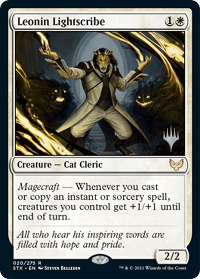 Leonin Lightscribe (Promo Pack) [Strixhaven: School of Mages Promos] 