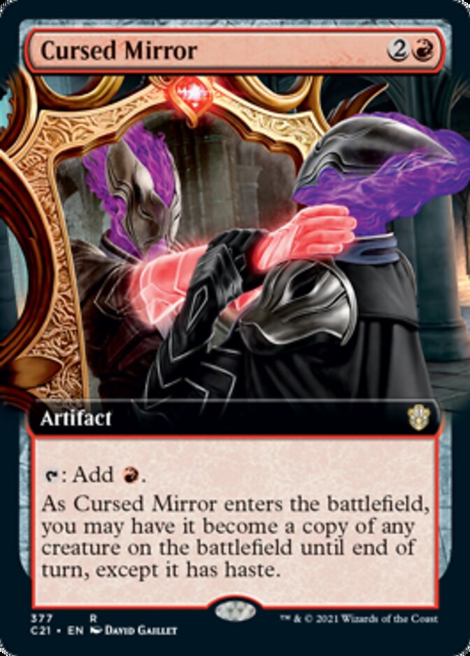 Cursed Mirror (Extended Art) [Commander 2021] 