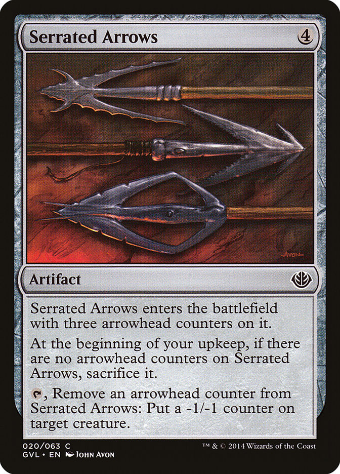 Serrated Arrows (Garruk vs. Liliana) [Duel Decks Anthology] 