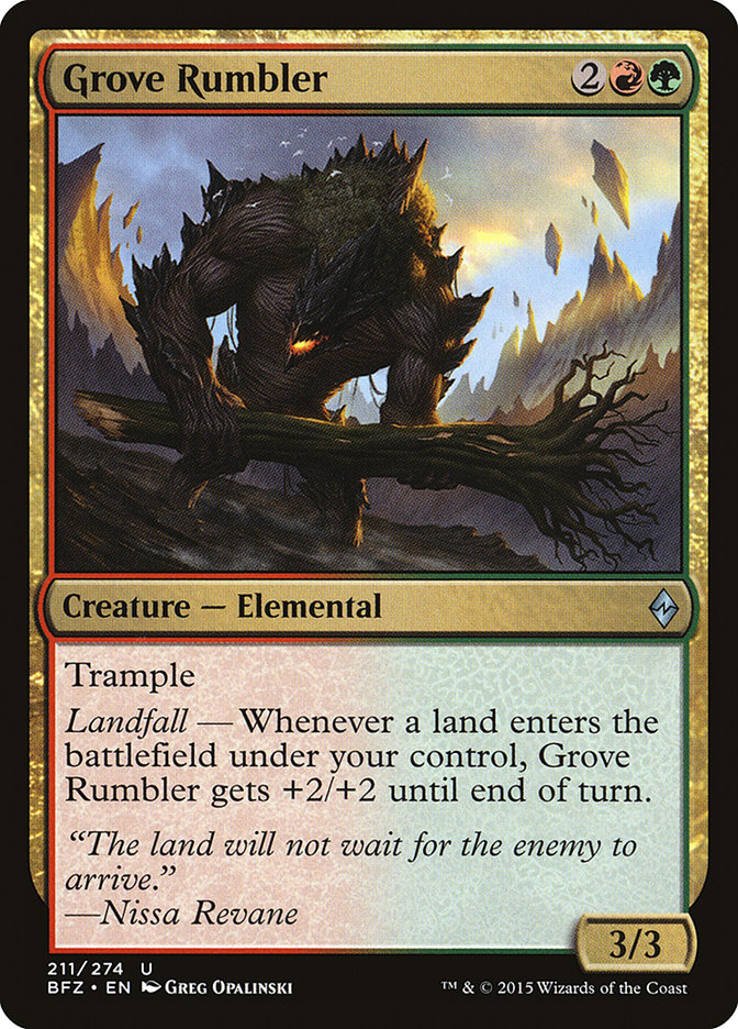 Grove Rumbler [Battle for Zendikar] 