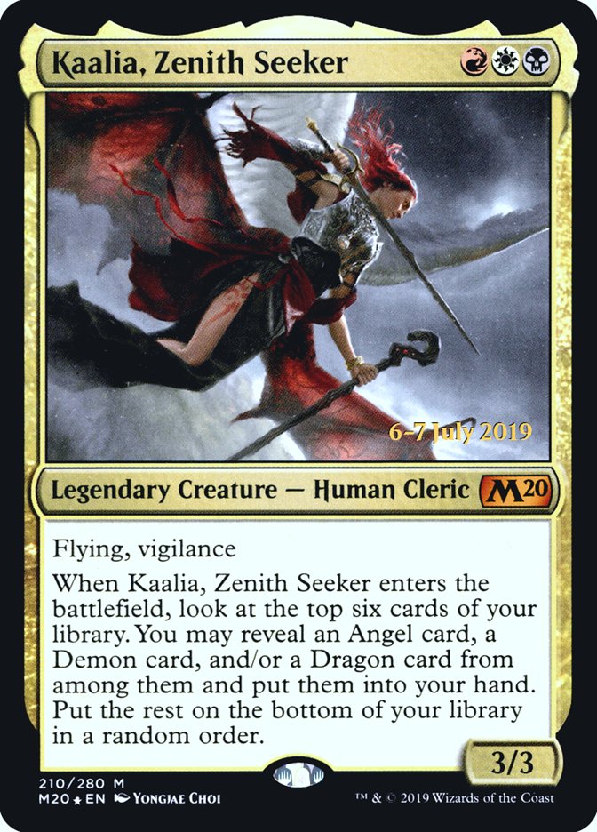 Kaalia, Zenith Seeker [Core Set 2020 Prerelease Promos] 