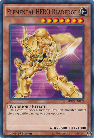 Elemental Hero Bladedge [SDHS-EN009] Common 