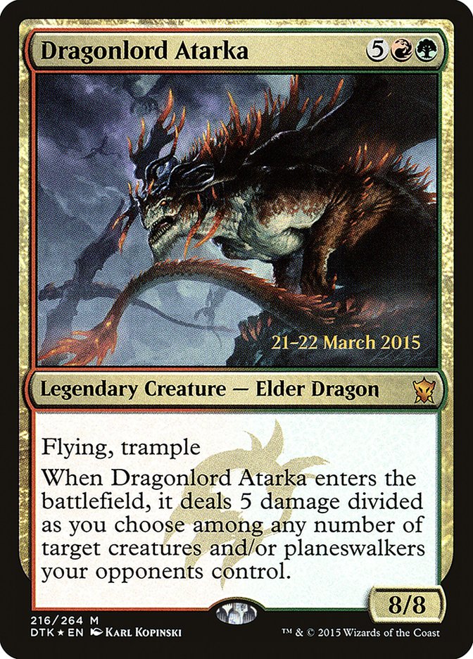 Dragonlord Atarka [Dragons of Tarkir Prerelease Promos] 