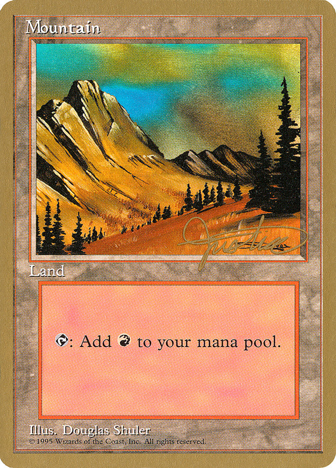 Mountain (mj375) (Mark Justice) [Pro Tour Collector Set] 