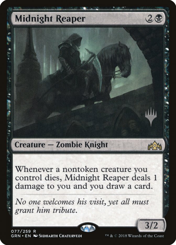 Midnight Reaper (Promo Pack) [Guilds of Ravnica Promos] 