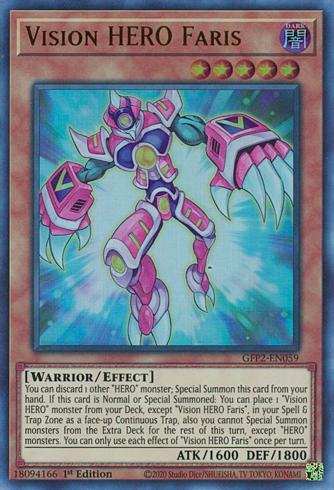 Vision HERO Faris [GFP2-EN059] Ultra Rare 