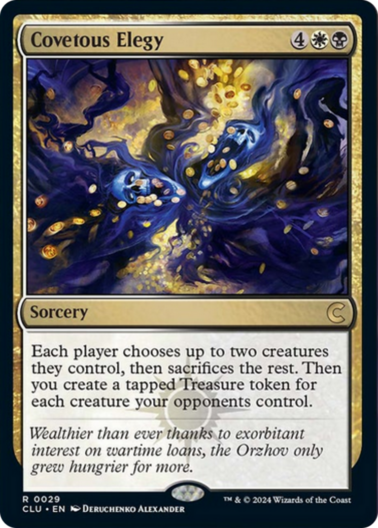 Covetous Elegy [Ravnica: Clue Edition] 