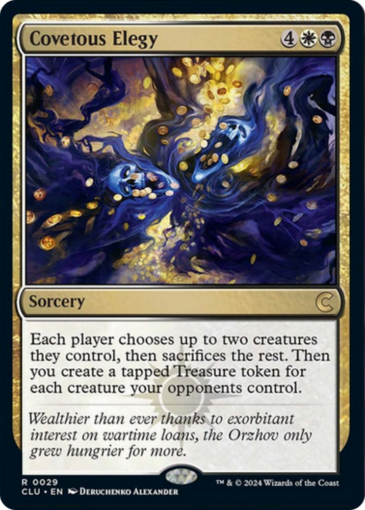 Covetous Elegy [Ravnica: Clue Edition] 