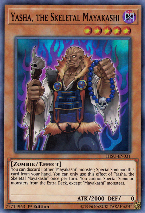 Yasha, the Skeletal Mayakashi [HISU-EN031] Super Rare 