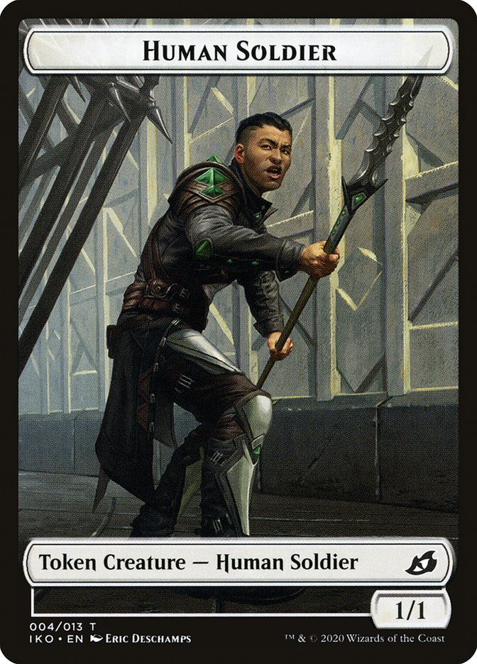 Human Soldier Token (004/013) [Ikoria: Lair of Behemoths Tokens] 