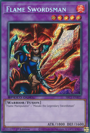 Flame Swordsman [SBC1-ENB22] Secret Rare 